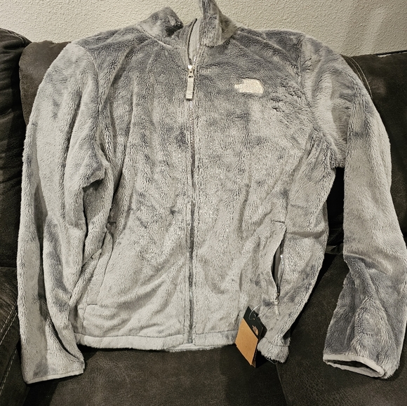 North Face silver fleece jacket - Picture 1 of 2
